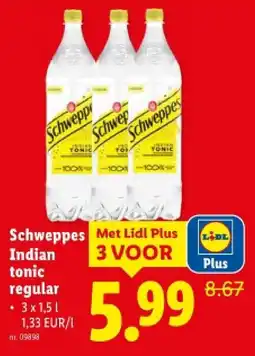 Lidl Indian tonic regular aanbieding