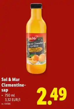 Lidl Clementinesap aanbieding
