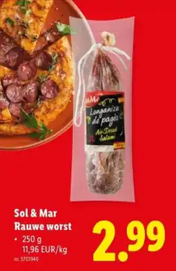Lidl Rauwe worst aanbieding