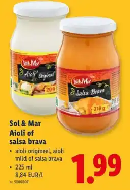 Lidl Aioli of salsa brava aanbieding