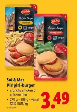 Lidl Piripiri-burger aanbieding