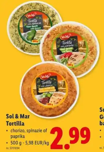 Lidl Tortilla aanbieding