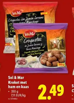 Lidl Kroket met ham en kaas aanbieding