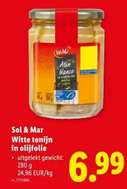 Lidl Witte tonijn in olijfolie aanbieding