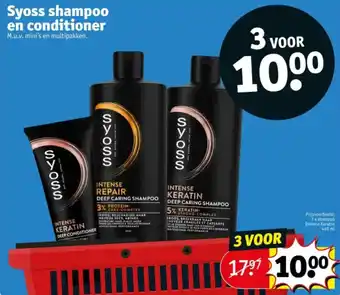 Kruidvat Syoss shampoo en conditioner aanbieding