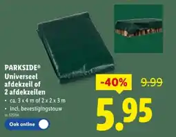 Lidl Universeel afdekzeil of 2 afdekzeilen aanbieding