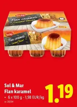 Lidl Flan karamel aanbieding