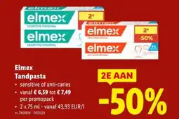 Lidl Tandpasta aanbieding