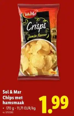 Lidl Chips met hamsmaak aanbieding
