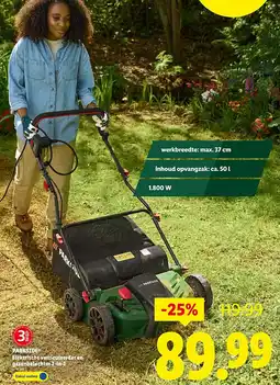 Lidl Elektrische verticuteerder en gazonbeluchter 2-in-1 aanbieding