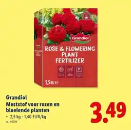 Lidl Meststof voor rozen en bloeiende planten aanbieding