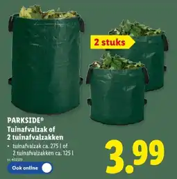 Lidl Tuinafvalzak of 2 tuinafvalzakken aanbieding