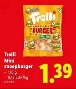 Lidl Mini snoepburger aanbieding