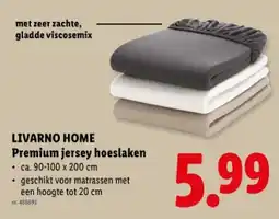 Lidl Premium jersey hoeslaken aanbieding