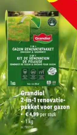 Lidl 2-in-1 renovatiepakket voor gazon aanbieding