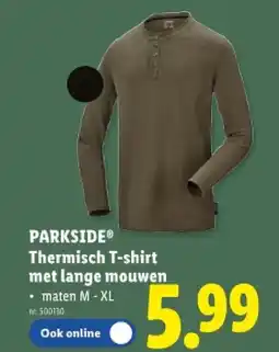 Lidl Thermisch T-shirt met lange mouwen aanbieding