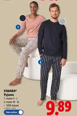 Lidl Pyjama aanbieding