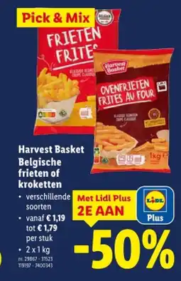 Lidl Belgische frieten of kroketten aanbieding