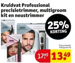 Kruidvat Kruidvat professional precisietrimmer multigroom kit en neustrimmer aanbieding