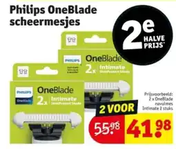 Kruidvat Philips oneblade scheermesjes aanbieding