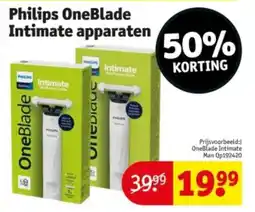 Kruidvat Philips oneblade intimate apparaten aanbieding