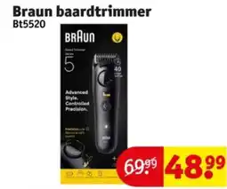 Kruidvat Braun baardtrimmer BT5520 aanbieding