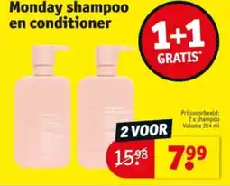 Kruidvat Monday shampoo en conditioner aanbieding
