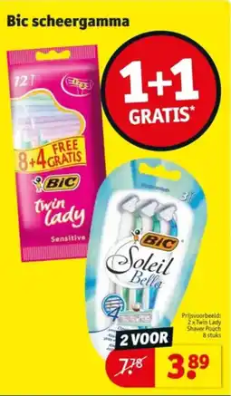 Kruidvat Bic scheergamma aanbieding