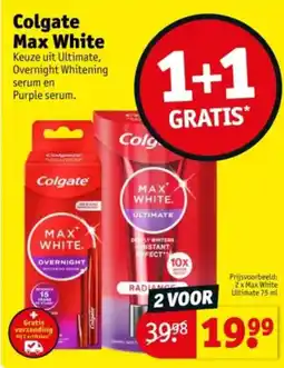 Kruidvat Colgate Max White aanbieding