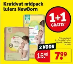 Kruidvat Kruidvat midpack luiers newborn aanbieding