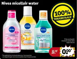 Kruidvat NIVEA micellair water aanbieding