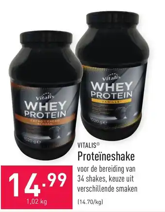 ALDI Vitalis Proteineshake aanbieding