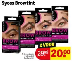 Kruidvat Syoss Browtint aanbieding