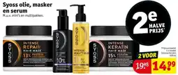 Kruidvat Syoss olie, masker en serum aanbieding