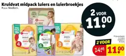 Kruidvat Kruidvat Midpack luiers en Luierbroekjes aanbieding