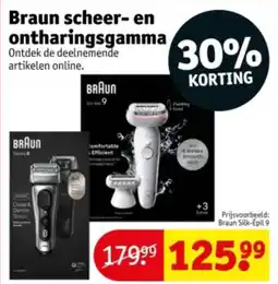 Kruidvat Braun scheer en ontharingsgamma aanbieding