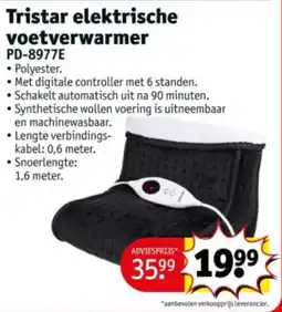 Kruidvat Tristar elektrische voetverwarmer aanbieding