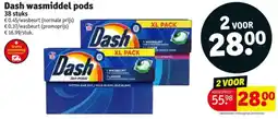 Kruidvat Dash wasmiddel pods aanbieding