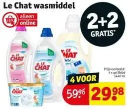 Kruidvat Le Chat wasmiddel aanbieding