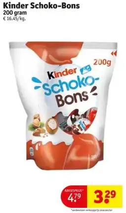 Kruidvat Kinder Schoko Bons aanbieding