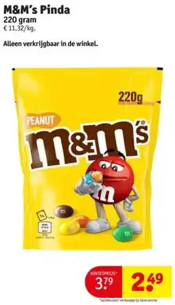 Kruidvat M&M's Pinda aanbieding