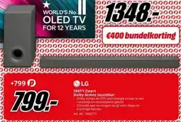 MediaMarkt LG Dolby Atmos Soundbar S80TY Zwart aanbieding