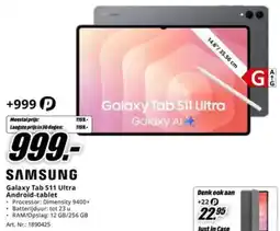 MediaMarkt Samsung Galaxy Tab S11 Ultra Android tablet aanbieding