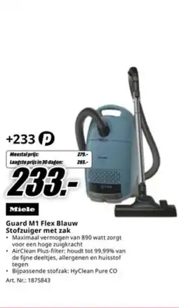 MediaMarkt Miele Guard M1 Flex Blauw Stofzuiger met zak aanbieding