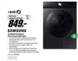 MediaMarkt Samsung DV90DB7845GBU3 Warmtepompdroger aanbieding