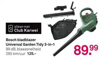 Karwei Bosch bladblazer Universal Garden Tidy 3-in-1 aanbieding