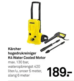 Karwei Kärcher hogedrukreiniger K4 Water Cooled Motor aanbieding