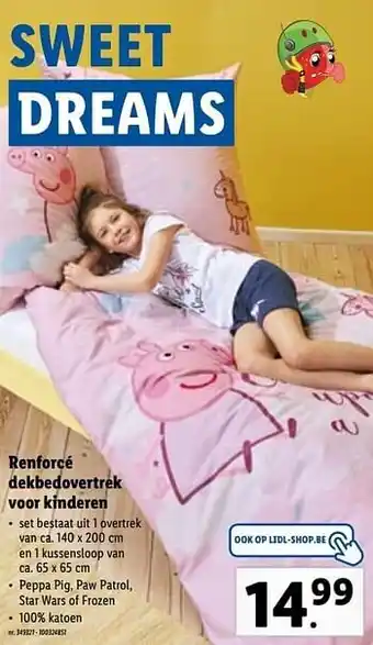 Renforcé dekbedovertrek voor kinderen