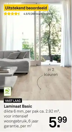 Karwei Laminaat Basic aanbieding