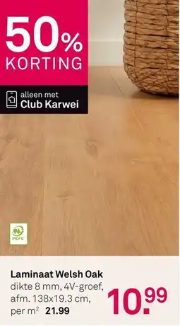 Karwei Laminaat Welsh Oak aanbieding